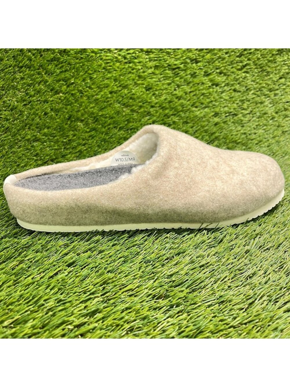 Allbirds Wool Slippers Mens Size 9 Light Tan Casual Comfort Slip On Mule Shoes